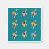 Vis Tekening Cocktail Papier Servetten (Voorkant)