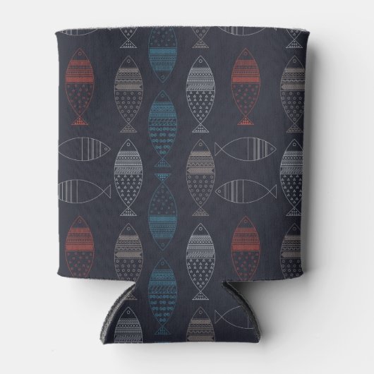 Vis Tekeningspatroon Blikjeskoeler (Voorkant)