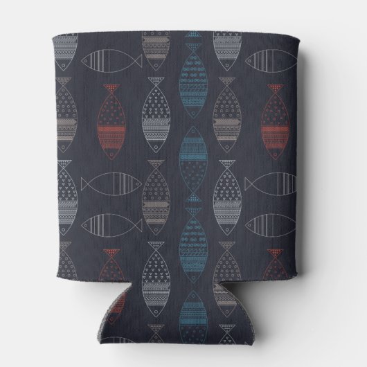 Vis Tekeningspatroon Blikjeskoeler (Achterkant)