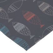 Vis Tekeningspatroon Korte Tafelloper (Hoek)