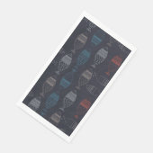 Vis Tekeningspatroon Servet (Hoek)