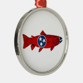 Vis Tennessee Forel Metalen Ornament (Rechts)