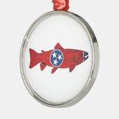 Vis Tennessee Forel Metalen Ornament (Links)