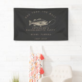 Vis Thema Aangepaste Vissers Afscheid Feest voor d Spandoek (Insitu)