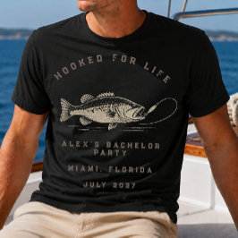 Vis Thema Aangepaste Vissers Bachelorfeest T-shirt
