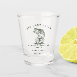 Vis Thema Aangepaste Visvangst Verlovingsfeestje Shot Glas
