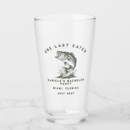 Vis Thema Aangepaste Visvangst Vrijgezellenfeest Glas