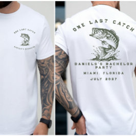Vis Thema Aangepaste Visvangst Vrijgezellenfeest T-shirt