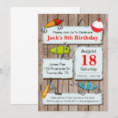 Vis Thema Feest Uitnodiging (Voorkant / Achterkant)