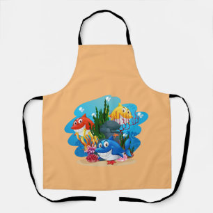 Vis-thema koken Schort