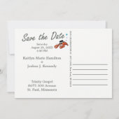 Vis thema kreeft monster bruiloft kaart (Achterkant)