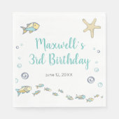 Vis thema onder het Zee draaien drie jaar Servet (Voorkant)