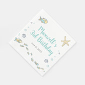 Vis thema onder het Zee draaien drie jaar Servet (Hoek)