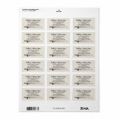 Vis Thema Witte Grote Adreslabel Etiket (Full Sheet)