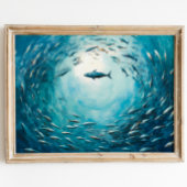 Vis Tornado Olieverfschilderij Digitale Print