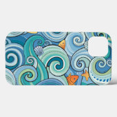 Vis tussen de golven patroon Case-Mate iPhone case (Achterkant (horizontaal))