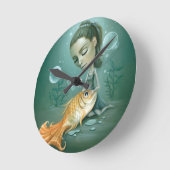 Vis uit de waterklok ronde klok (Hoek)