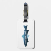 Vis uit Fontana Lake North Carolina Bagagelabel (Achterkant verticaal)