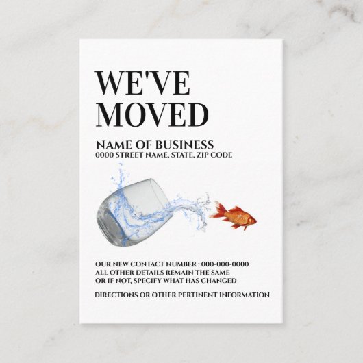 Vis uit water bewegende aankondiging (Voorkant)