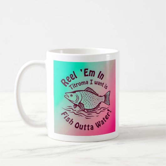 Vis Uit Water Koffiemok (Links)
