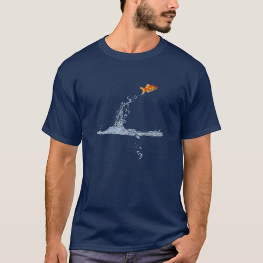 Vis uit water t-shirt (Voorkant)