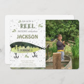 Vis Uitnodiging Verjaardagsfoto (Voorkant / Achterkant)