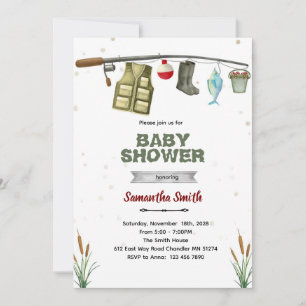 Vis Uitnodiging voor Baby Borrel