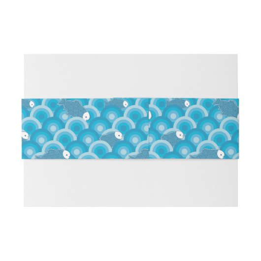 vis uitnodigingen wikkel (Achterkant Voorbeeld)