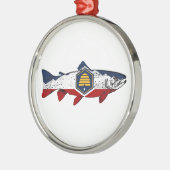 Vis Utah Forel Metalen Ornament (Links)