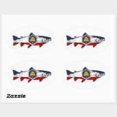 Vis Utah Forel Ovale Sticker (Vel)