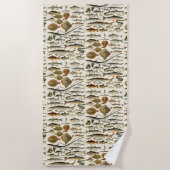 vis van Adolphe Millot Strandlaken (Voorkant)