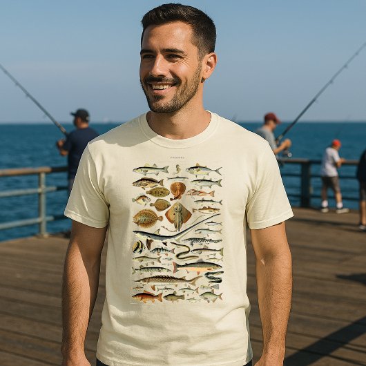 vis van Adolphe Millot T-shirt