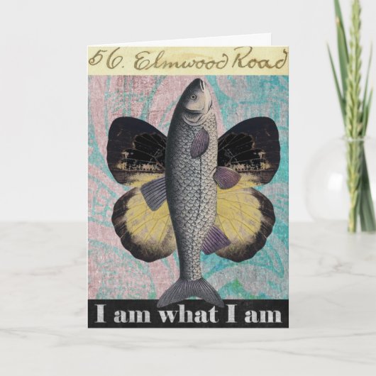 Vis van vlinder, Vaderdag Kaart (Voorkant)