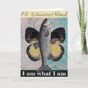 Vis van vlinder, Vaderdag Kaart