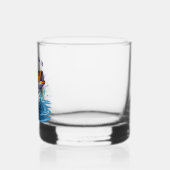 Vis vangen met visreel whisky glas (Links)
