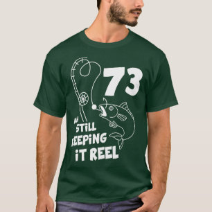 Vis verjaardag 73e verjaardag Visser verjaardags T-shirt