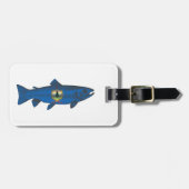 Vis Vermont Vlag Forel Bagagelabel (Voorkant horizontaal)