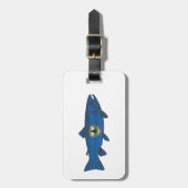 Vis Vermont Vlag Forel Bagagelabel (Voorkant verticaal)