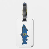 Vis Vermont Vlag Forel Bagagelabel (Achterkant verticaal)