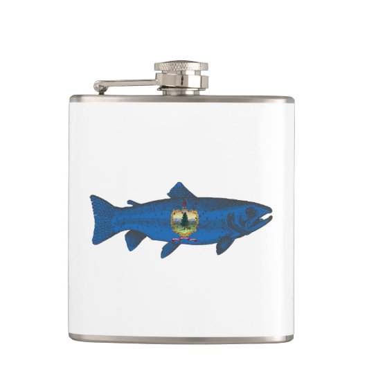 Vis Vermont Vlag Forel Heupfles (Voorkant)