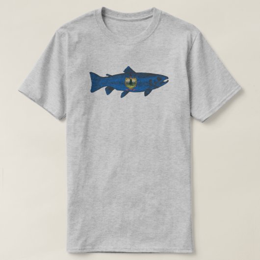 Vis Vermont Vlag Forel T-shirt (Design voorkant)