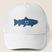 Vis Vermont Vlag Forel Trucker Pet (Voorkant)
