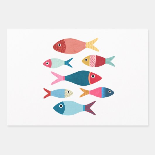 Vis Verpakkingspapier Inpakpapier Vel (Voorkant 2)