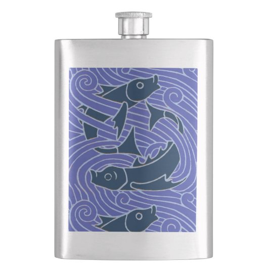 Vis Vet Zwemend Ocean Blue Vist Flacon (Voorkant)