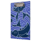 Vis Vet Zwemend Ocean Blue Vist Klembord (Links)