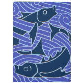 Vis Vet Zwemend Ocean Blue Vist Klembord (Achterkant)