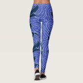 Vis Vet Zwemend Ocean Blue Vist Leggings (Achterkant)