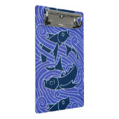 Vis Vet Zwemend Ocean Blue Vist Mini Klembord (Schuin)