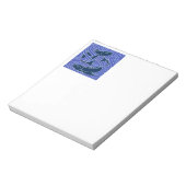 Vis Vet Zwemend Ocean Blue Vist Notitieblok (Linkerzijde)