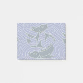 Vis Vet Zwemend Ocean Blue Vist Post-it® Notes (Voorkant)